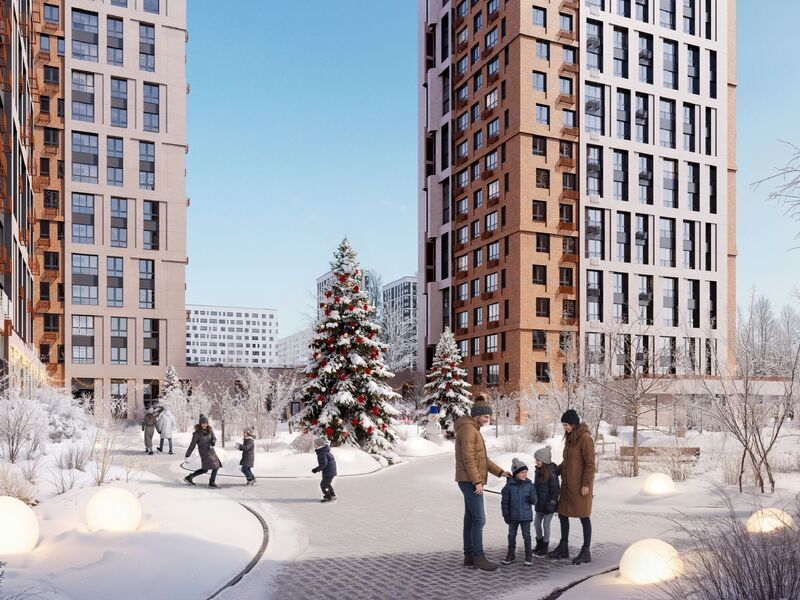 Благоустроенная территория.