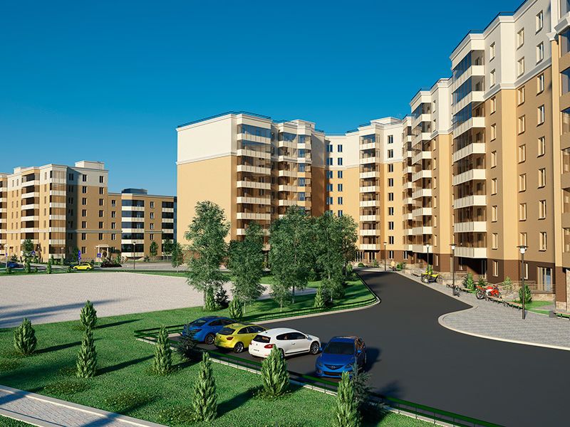 Монолитно-кирпичные здания.