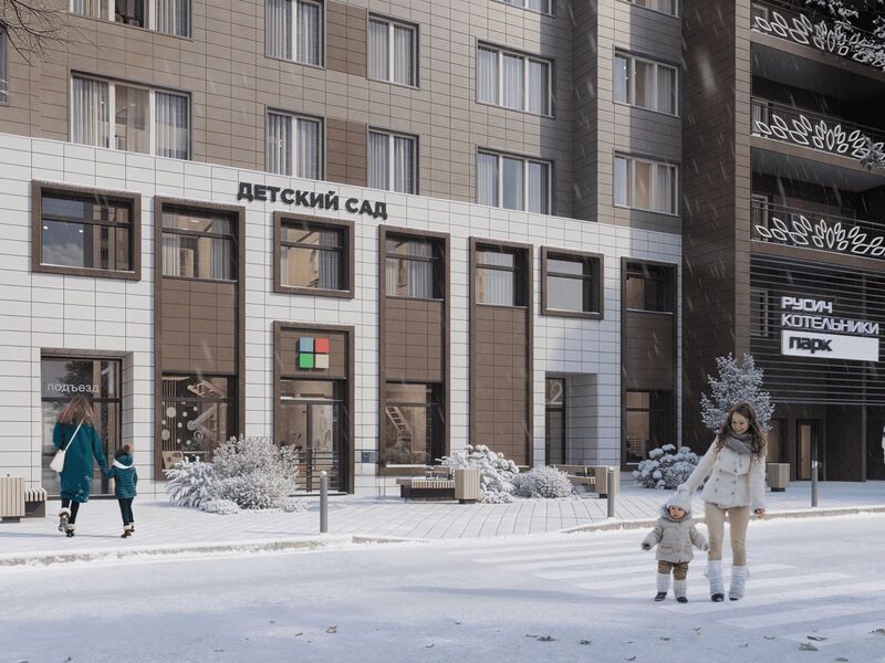 Вид комплекса зимой