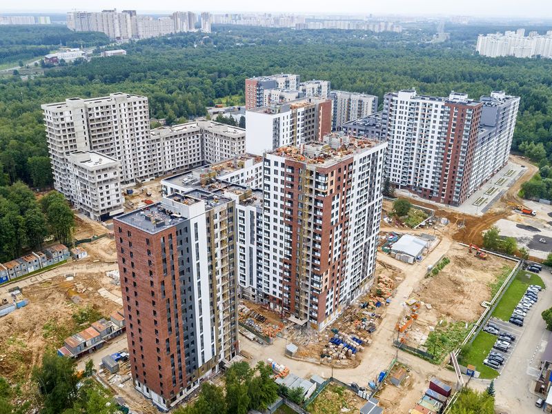 ЖК «Гринада». Общий вид комплекса и окрестностей. Аэрофотосъемка от 26.07.2018 г.