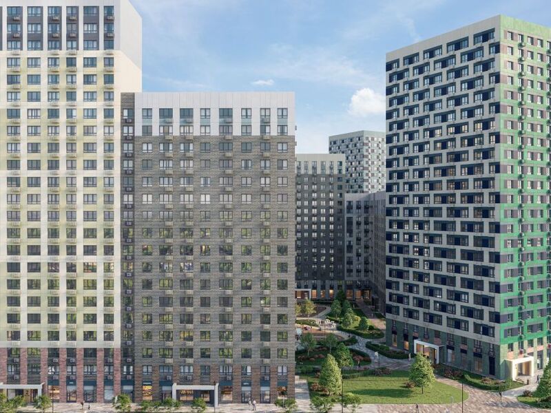 Проект состоит из шести монолитных домов высотой от 12 до 23 этажей