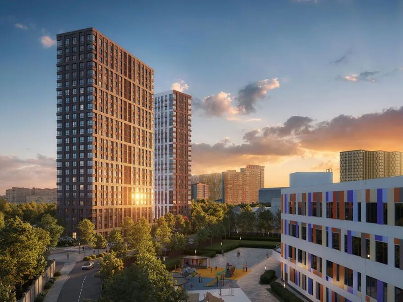 Комплекс возводится в городе Красногорске, недалеко от Москвы-реки