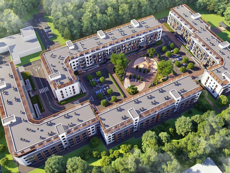 Вид сверху на комплекс.