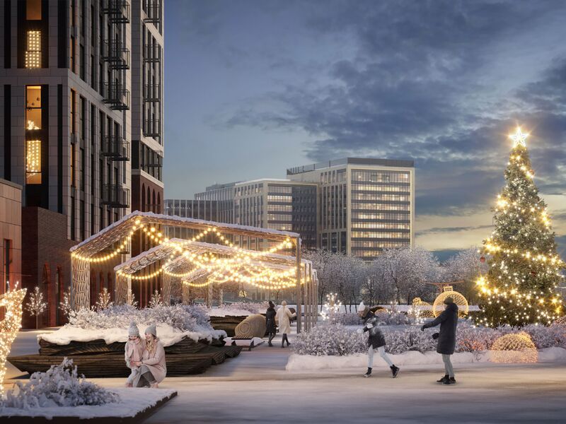 Комплекс в зимнее время года.