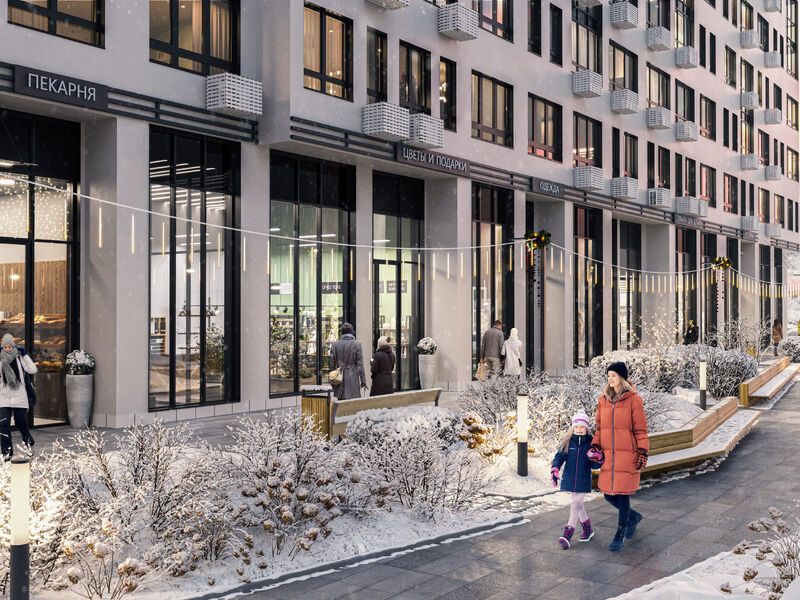 Комплекс в зимнее время года.