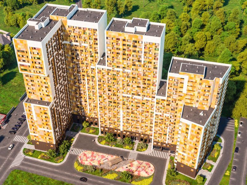 ЖК «Карамельный». Вид сверху.