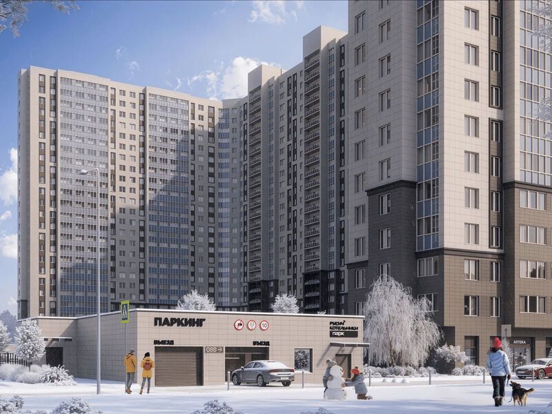 Вид комплекса зимой