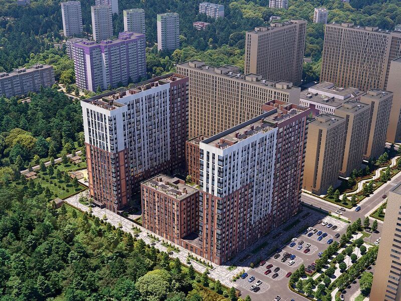 Комплексная застройка предполагает возведение двух 20-этажных корпусов с благоустроенным внутренним двором, собственной инфраструктурой и подземным паркингом.