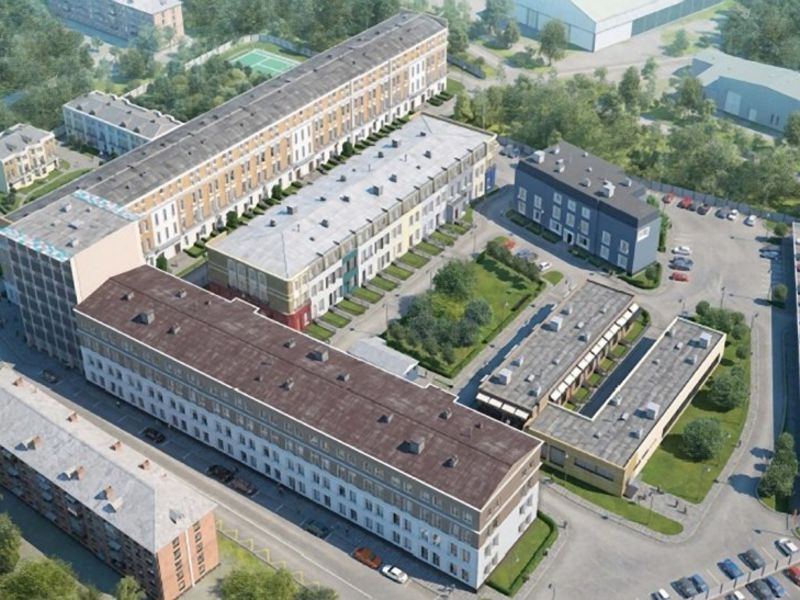 МФК Narva Loft. Съемки с воздуха.