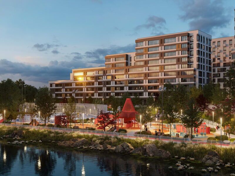 Уютные дома в европейском стиле расположены каскадом, чтобы не заслонять друг друга и живописные виды окружающей природы.